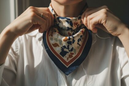 7 façons de porter un carré de soie, du cou aux cheveux