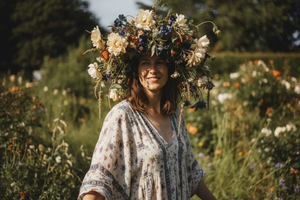 Couronne de fleurs : un tuto en 5 étapes et 3 idées pour la porter