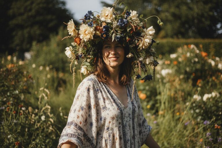 Couronne de fleurs : un tuto en 5 étapes et 3 idées pour la porter